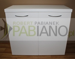 Szafka pod akwarium biały laminat 80x40i70 blat36mm 