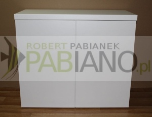 Szafka pod akwarium 100x40x70cm 2FR. KLIK blat36 biały laminat 