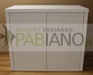 Szafka pod akwarium biały laminat KLIK 80x40i70 blat i boki 36mm 