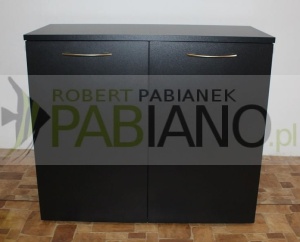 Szafka pod akwarium czarny laminat 80x40 i 70 cm wysoka