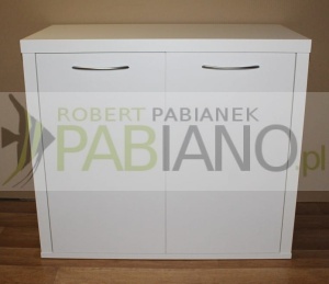 Szafka pod akwarium BIAŁY LAMINAT 80x40i70 blat i boki 36mm 