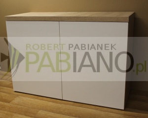 Szafka pod akwarium 80x40x70cm KLIK blat36 sonoma+białe 