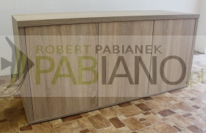 Szafka pod akwarium 120x40i70 blat i boki 36mm  Sonoma KLIK 