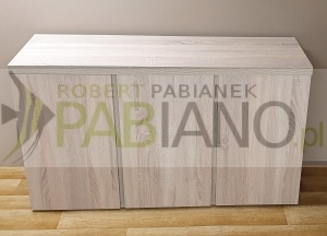 Szafka pod akwarium 120x40i70 blat i PRZEGRDY 36mm Dąb Sonoma 