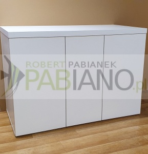 Szafka pod akwarium 100 x 40 i 70wysoka blat 36mm Biały laminat klik 