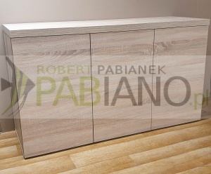 Szafka pod akwarium  120x40i70 Sonoma POZIOM KLIK blat36mm