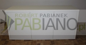 Szafka pod akwarium 150x40i70 blat i boki 36mm KLIK Biały laminat