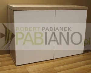 Szafka pod akwarium 90x50x70cm sonoma+białe   blat36
