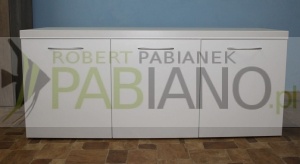 Szafka pod akwarium Biała 120 x 40 i 50 cm wysoka blat 36mm