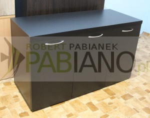 Szafka pod akwarium blat 36mm Czarny laminat 100 x 40 i 70 cm  wysoka