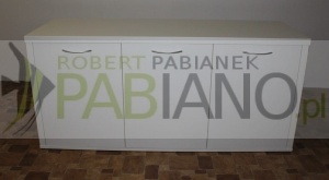 Szafka pod akwarium 150x50i70 blat i boki 36mm  Biały laminat 150x50i70 blat i boki 36mm 