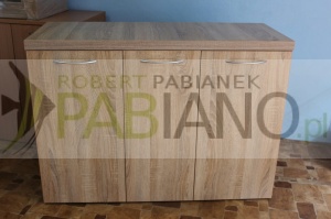 Szafka pod akwarium 36 mm blat 3dąb sonoma 100x40 i 70 cm wysoka