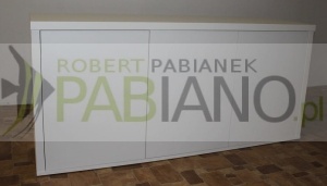Szafka pod akwarium 120x50i70 blat i boki 36mm KLIK Biały laminat 